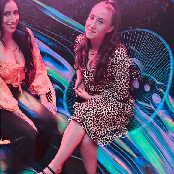 PLT Cheetah Print Wrap Dress - Picture 5 of 5